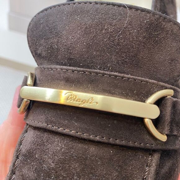 Bruno Magli brown suede loafers made in Italy size 37 or 7 - Picture 10 of 12